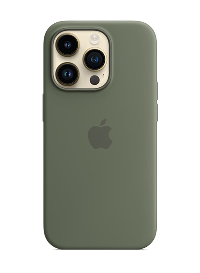 Apple iPhone 14 Pro Silicone Case With MagSafe Olive  - Image 5