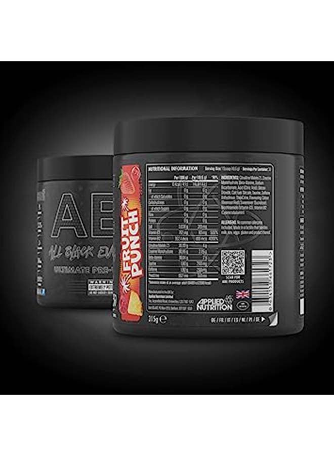 Applied Nutrition Abe All Black Everything Ultimate Pre Workout Food Supplement Tropical Flavour 30 Servings 375 Gm - Image 5