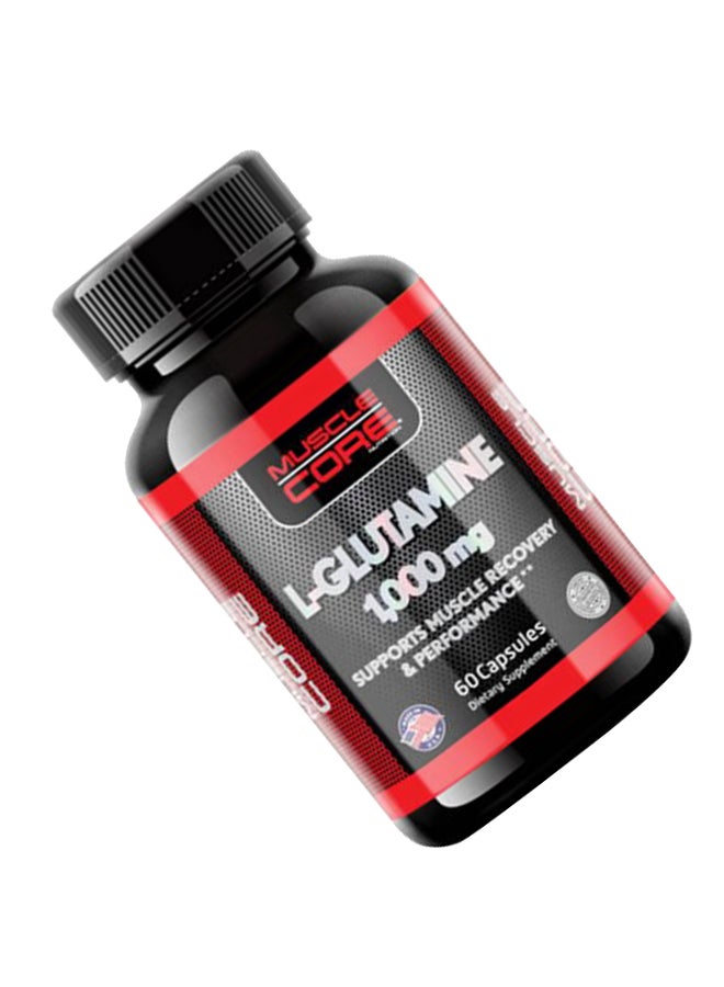 Muscle Core L-Glutamine 1000MG 60 Capsules : 08231 - Image 4
