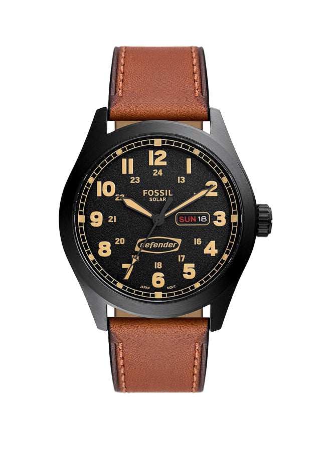 FOSSIL Men's Analog Round Shape Leather FS5978 46 Millimeter  - Image 1
