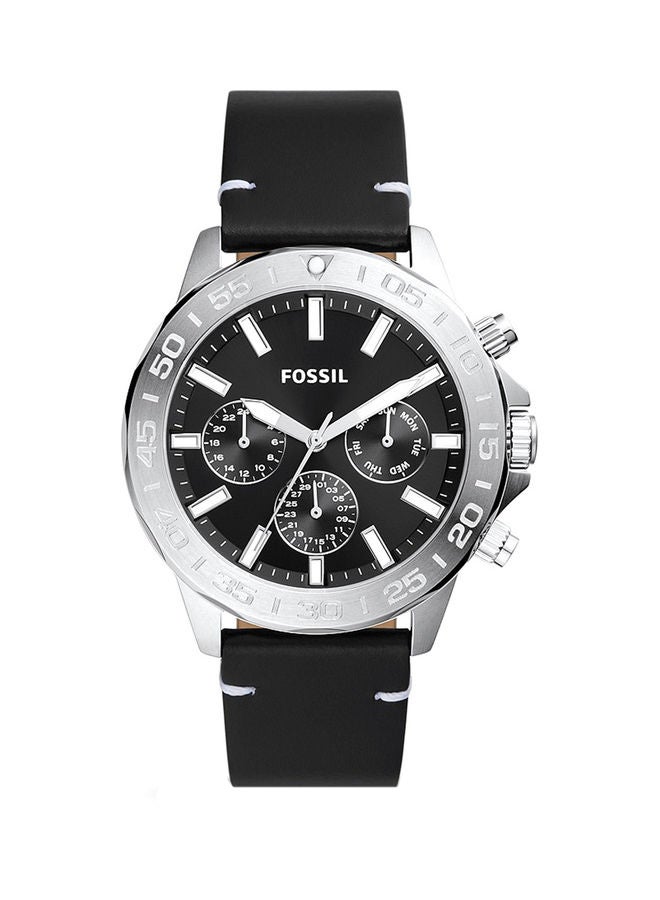 FOSSIL Men's Analog Round Shape Leather BQ2708 45 Millimeter - Image 1