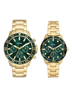 FOSSIL Men's Analog Round Shape Stainless Steel BQ2754SET 45 Millimeter  - Image 1