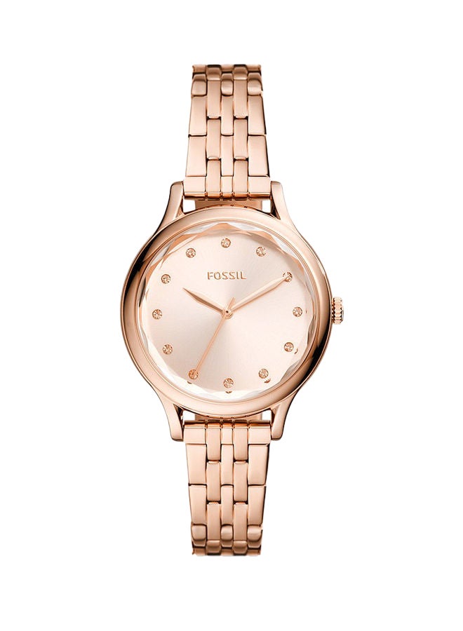 FOSSIL Women's Analog Round Shape Stainless Steel BQ3862 34 Millimeter - Image 1