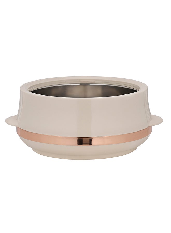 3 Pieces Elite Gold Insulated Casserole Set  Strong Handles  Double Wall Insulated Serving Pot 1600Ml 2500Ml 3500Ml Gold 3 piecescm
