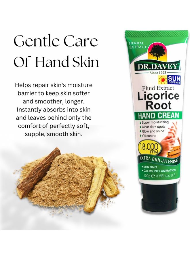 DR. DAVEY - Fluid Extract Licorice Root Hand Cream White 100grams - Image 1
