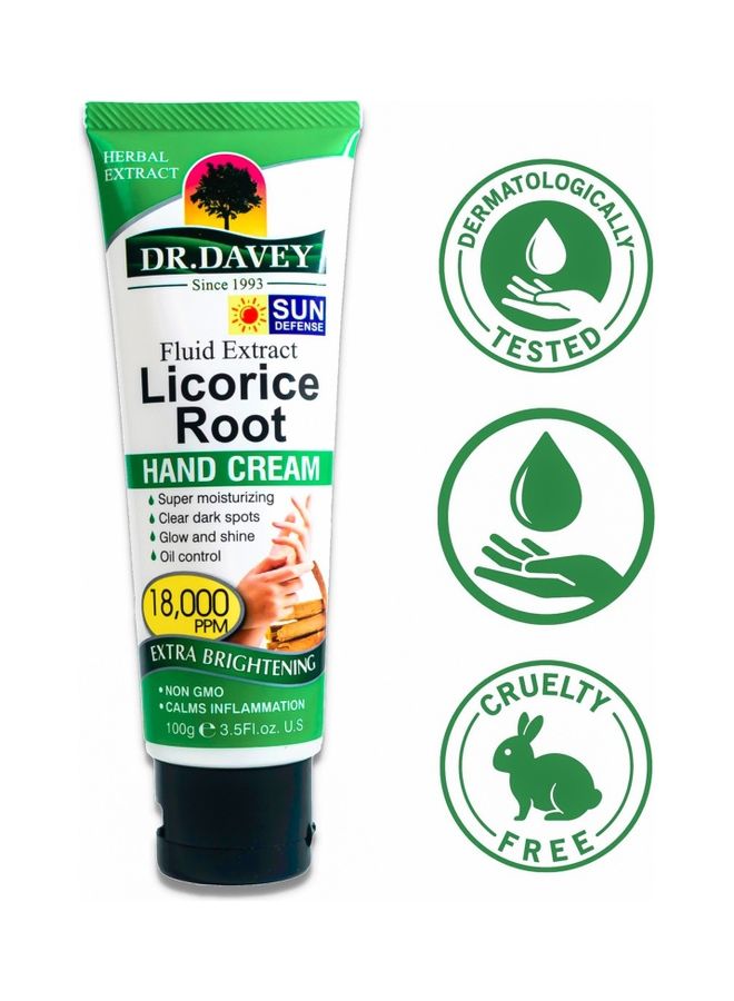 DR. DAVEY - Fluid Extract Licorice Root Hand Cream White 100grams - Image 1