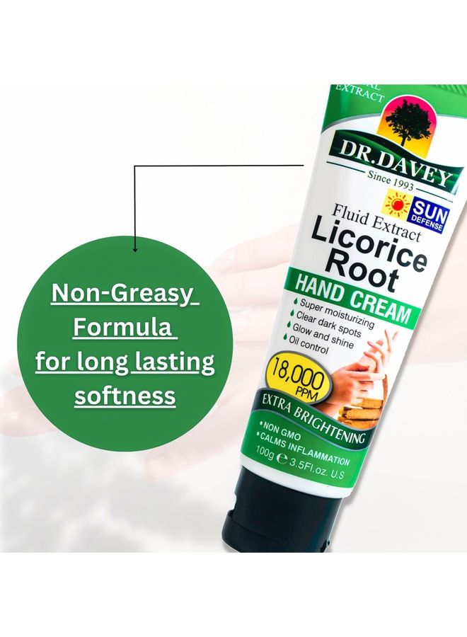 DR. DAVEY - Fluid Extract Licorice Root Hand Cream White 100grams - Image 1