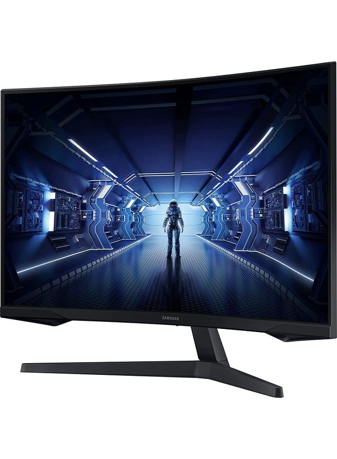 Samsung - 27-Inch Odyssey G5 LC27G55, 1000R Curved Gaming Monitor with 144Hz Refresh Rate & 1ms Response Time, WQHD Resolution, AMD FreeSync Premium - LC27G55TQBMXUE Black - Image 1