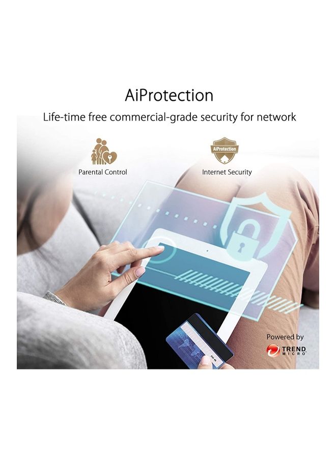 ASUS - XD4 ZenWiFi AX1800 Mini Dual Band Mesh WiFi 6 System, Pack of 1 Black - Image 1