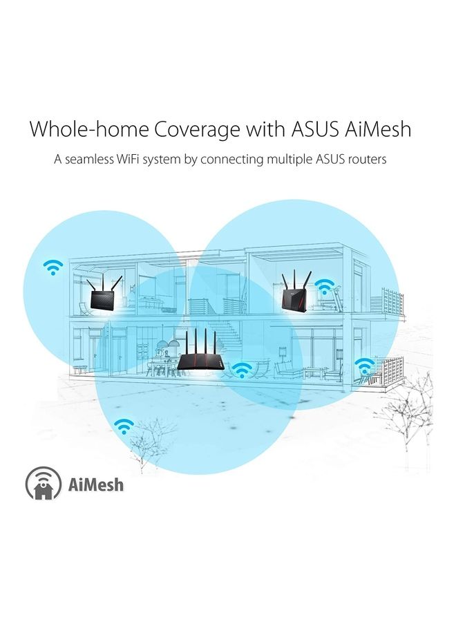 AX1800 Dual Band WiFi 6 802.11ax Repeater & Range Extender RP AX56 Coverage Up to 2200 sq.ft, Wireless Signal Booster for Home, AiMesh Node, Easy Setup White