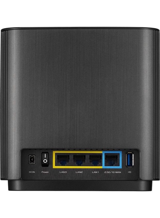 ASUS - XT8 WiFi AX6600 Tri Band Mesh Wifi 6 System, Whole House Coverage Up To 2750 Sq Ft And 4+ Bedrooms, Pack Of 1 Black - Image 1