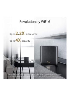 ASUS XT8 WiFi AX6600 Tri Band Mesh Wifi 6 System, Whole House Coverage Up To 2750 Sq Ft And 4+ Bedrooms, Pack Of 1 Black  - Image 4