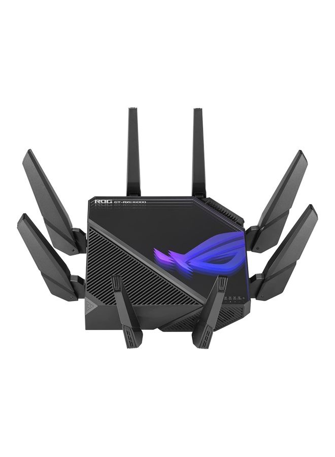 ASUS - ROG Rapture WiFi 6E Gaming Router (GT-AXE16000) - Quad-Band, 6 GHz Ready, Dual 10G Ports, 2.5G WAN Port, AiMesh Support, Triple-Level Game Acceleration, Lifetime Internet Security, Instant Guard Black - Image 1