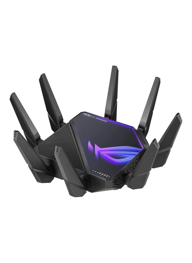 ASUS - ROG Rapture WiFi 6E Gaming Router (GT-AXE16000) - Quad-Band, 6 GHz Ready, Dual 10G Ports, 2.5G WAN Port, AiMesh Support, Triple-Level Game Acceleration, Lifetime Internet Security, Instant Guard Black - Image 1