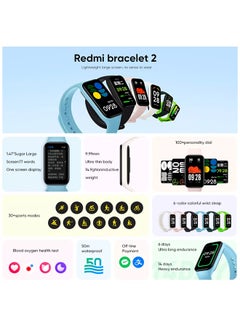 Xiaomi Redmi Smart Band 2 Fitness In A Big Way, Vibrant 1.47" TFT Display 30+ Sports Mode Up To 14 Days Battery Life| Water Resistant Up To 50m - Ivory  - Image 2
