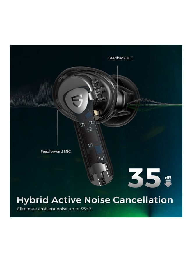 SoundPEATS - Air3 Pro Wireless Earbuds Hybrid Active Noise Cancelling, QCC3046 Bluetooth 5.2 Stereo Headphones With 12mm Driver, AptX Adaptive, Game Mode, CVC 8.0, Transparency Mode Black - Image 1