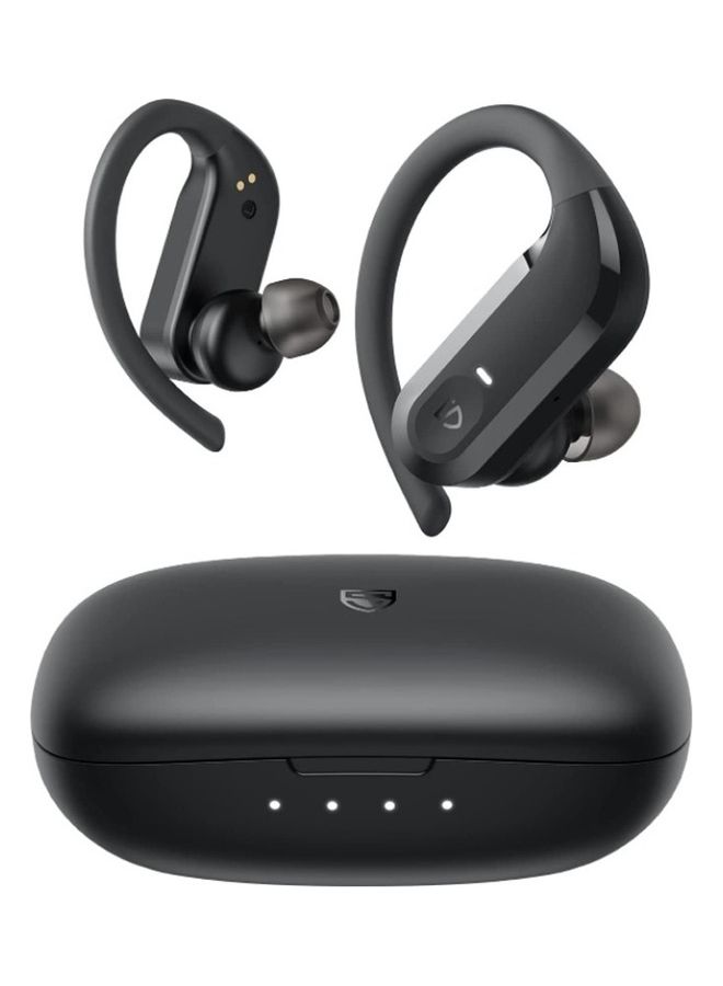 SoundPEATS - S5 True Wireless Earbuds Bluetooth 5.0 Stereo Sound Wireless Earphones With Touch Control IPX7 Waterproof For Sports 12 Mm Driver Over Ear Hooks Headphones Black - Image 1