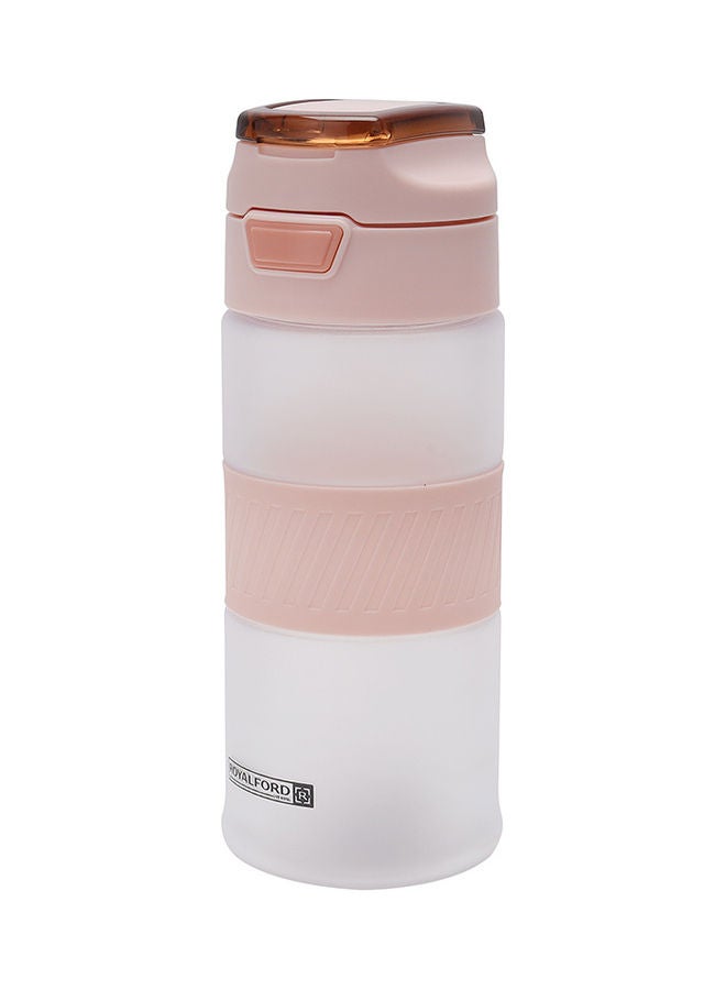 Royalford Royalford 650 ml Water Bottle- RF11115| Plastic Bottle with Push Button Cap| Stylish Design| Water Bottle for School, Office and Gym| Leak-Proof Blue  - Image 3