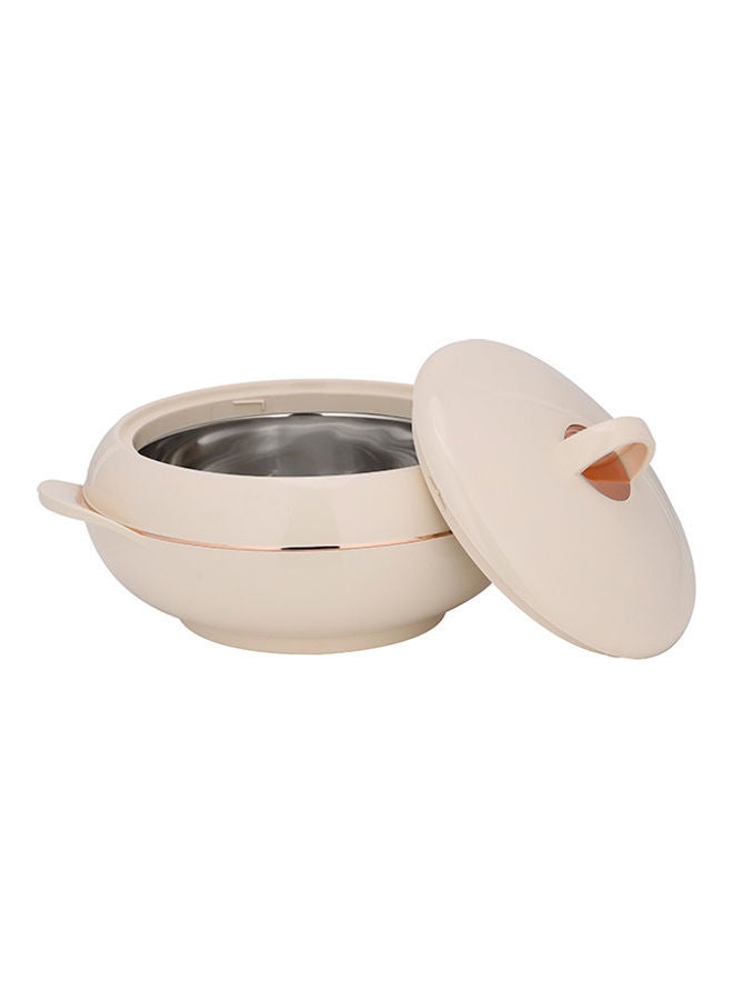 Royalford Omega Gold Double Wall Insulated Casserole, Firm Twist Lock | RF11153 | Strong Handles | 3500ml Double Wall Insulated Serving Pot, Chapati Storage Box, Roti Serving Pot, Chapati Dabba Beige 27.8x27.8x19.6cmcm - Image 4
