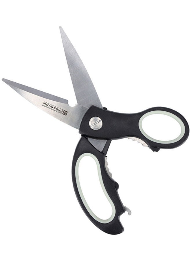Royalford 3-in-1Kitchen Scissor Stainless Steel Multi-Purpose Home & Kitchen Utility Shear for Chicken, Poultry, Fish, Meat, Vegetables, Herbs, Flowers Assorted Color  - Image 2