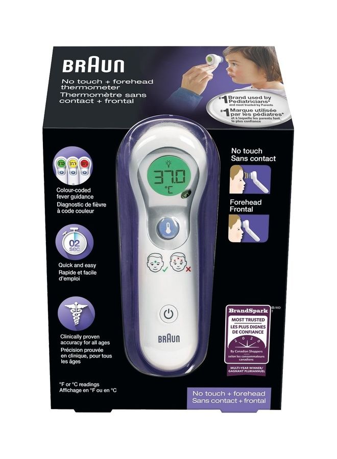 BRAUN - Bnt300Ca No-Touch Forehead Thermometer With Color Coded Display For Infants Children And Adults - Image 1