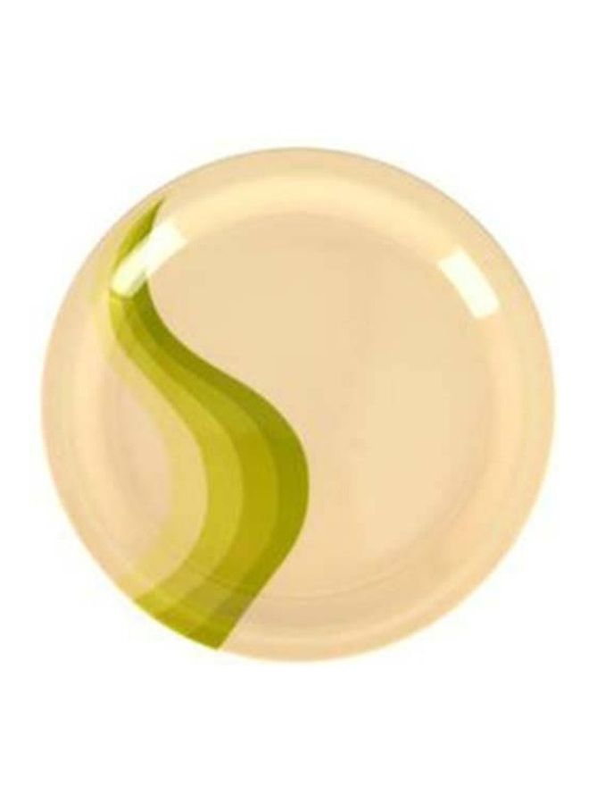 Royalford Melamine Ware Super Rays Dinner Plate , Soup Plates Pasta Plates , Plate With Playful Classic Decoration, Dishwasher Safe Beige 11inch