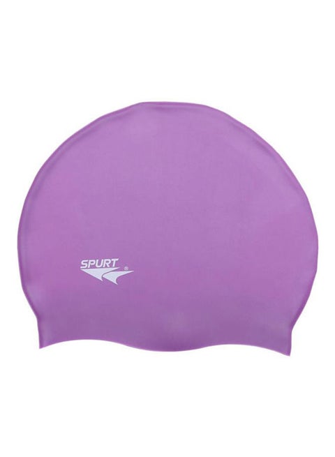 قبعة سباحة مصنوعة من السيليكون مع حقيبة One Size cm