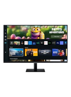 32 Inch Smart Monitor M5 , Smart TV Experience, GamingHub, Built-in IoT Hub & Speakers, Remote Access LS32CM500 Black