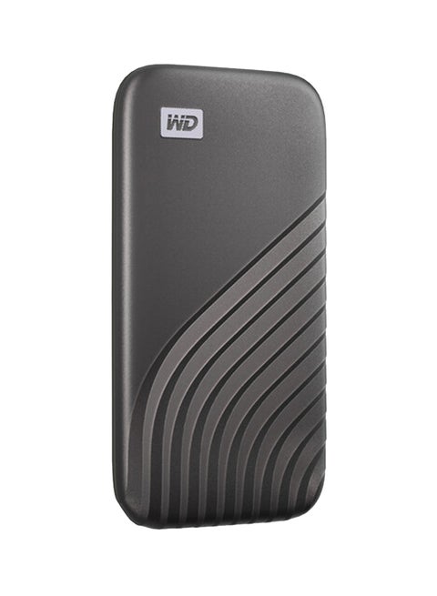 محرك أقراص SSD ماي باسبورت بتصميم محمول وبسرعة قراءة تصل إلى 1050 ميجابايت/ الثانية وسرعة كتابة تصل إلى 1000 ميجابايت في الثانية وبمنفذ USB 3.2 الجيل الثاني - رمادي فلكي 4.0 TB