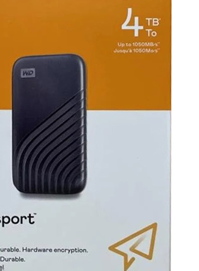 WD - My Passport SSD - Portable SSD, up to 1050MB/s Read and 1000MB/s Write Speeds, USB 3.2 Gen 2 - Space Gray 4.0 TB - Image 1