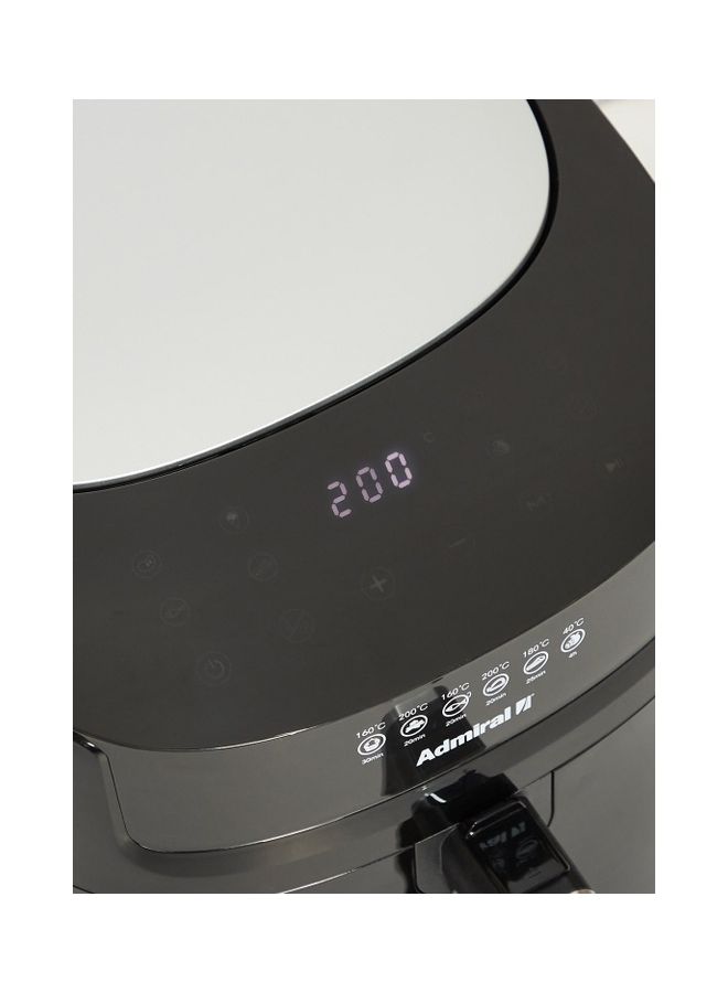 Admiral Air Fryer Frying Rack 6.5L Frying Basket 6.0L Frying Pot 7.2L Touch Panel With Preset 8 Program 120V 50-60Hz 6.5 L 1800 W ADAF65BLT Black - Image 3