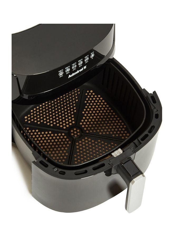 Admiral Air Fryer Frying Rack 6.5L Frying Basket 6.0L Frying Pot 7.2L Touch Panel With Preset 8 Program 120V 50-60Hz 6.5 L 1800 W ADAF65BLT Black - Image 4