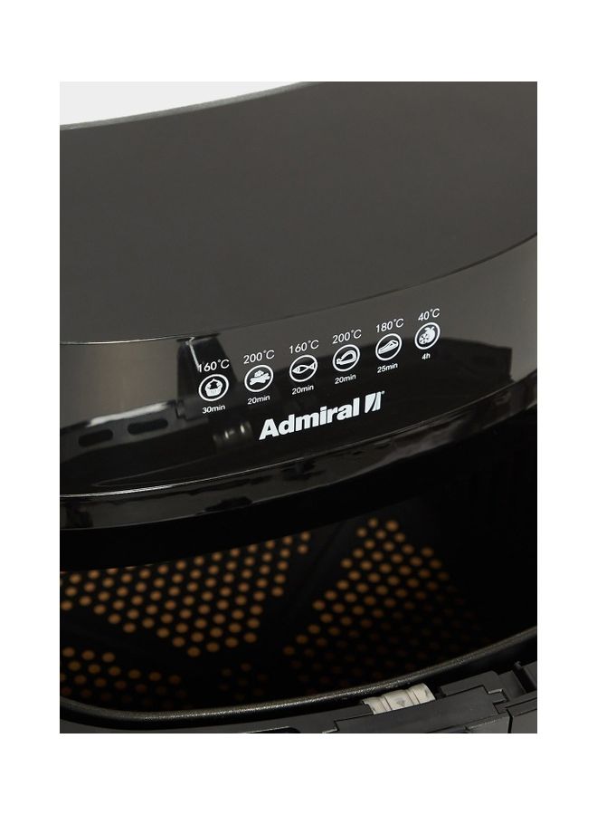 Admiral Air Fryer Frying Rack 6.5L Frying Basket 6.0L Frying Pot 7.2L Touch Panel With Preset 8 Program 120V 50-60Hz 6.5 L 1800 W ADAF65BLT Black - Image 5