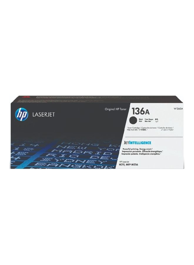 HP - 136A Black Original LaserJet Toner Cartridge Compatible With HP LaserJet M211d Printer Series / MFP M236dw Printer Series Black - Image 1