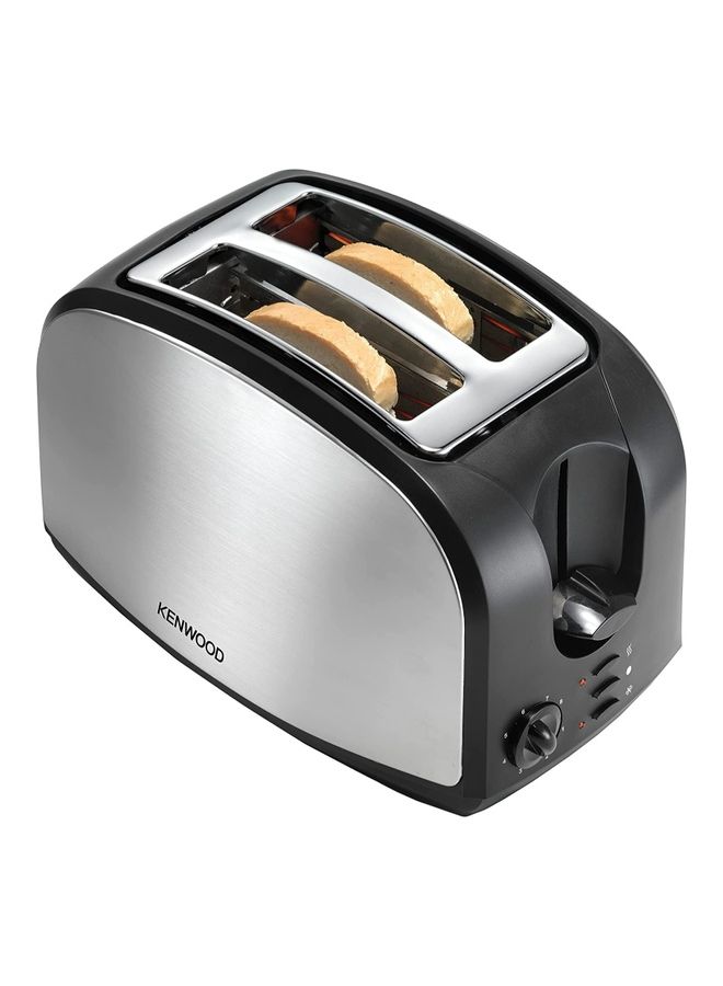 KENWOOD - Bread Toaster With Adjustable Browning Control Removable Crumb Tray For Easier Cleaning Automatic Pop Up Defrost Warm & Cancel Function 900 W TCM01.A0BK Black/Silver - Image 1