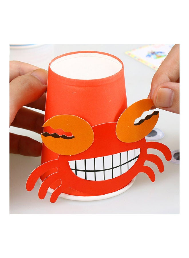 Kidle Children's Handmade Paper Cup Box Diy Sticker Crafts Art Kit Kids Toys 9*5*5cm  - Image 5