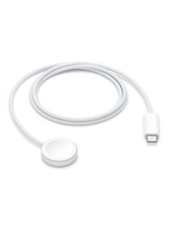 Apple Watch Magnetic Fast Charger To USB-C Cable White  - Image 1