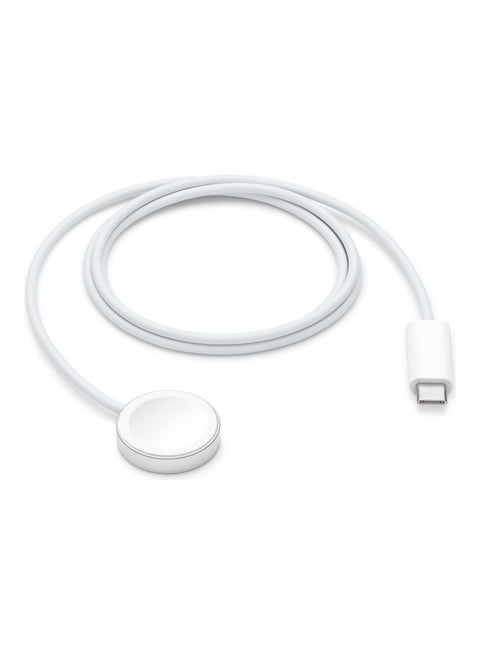 Watch Magnetic Fast Charger To USB-C Cable White
