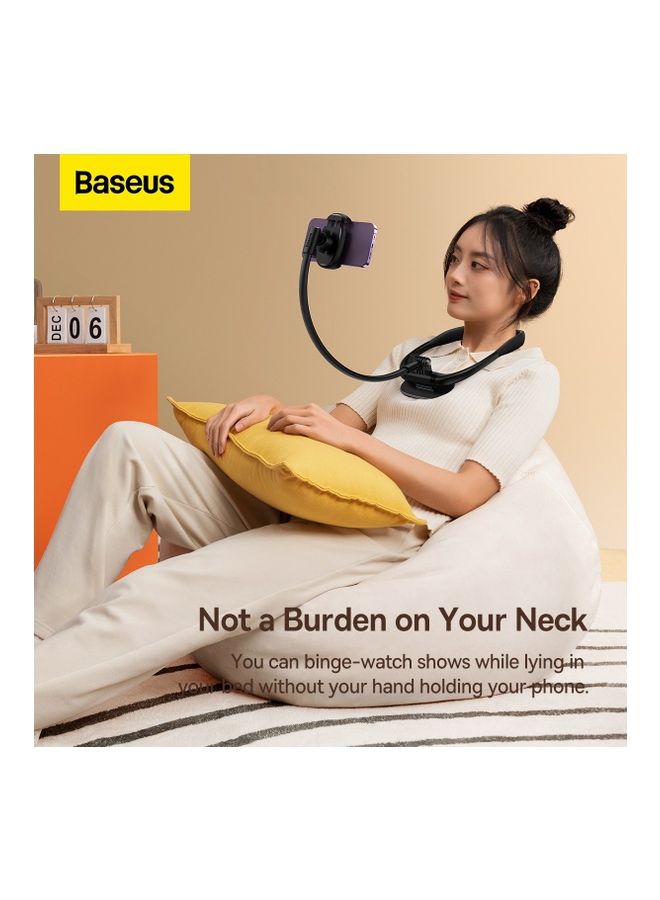 Baseus Neck Holder Mount for Mobile Phone 360° Rotation Smartphone Neck Mount Compatible for iPhone 14, 13, 12 and 5.4"-to-6.7"-inch Cellphone Black  - Image 3