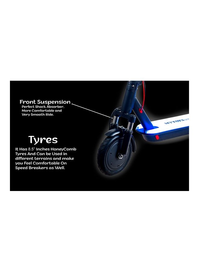 MYTOYS - Mt490 High Speed Foldable Electric Scooter With Led Illumintanig Standing Dock Heavy Duty Front Suspension 350W Motor 7800mAh High Capacity Battery 45Km/h - Image 1