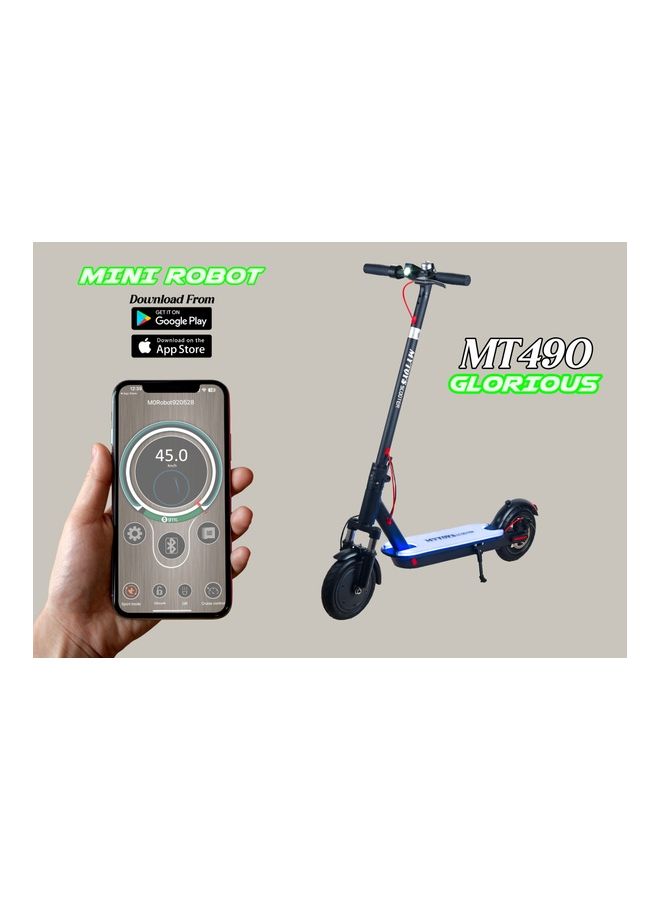 MYTOYS - Mt490 High Speed Foldable Electric Scooter With Led Illumintanig Standing Dock Heavy Duty Front Suspension 350W Motor 7800mAh High Capacity Battery 45Km/h - Image 1