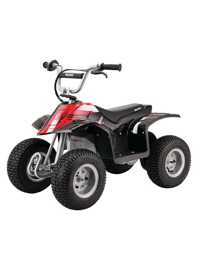 Razor Kids Dirt Quad –24V Electric 4-Wheeler Ride-On For 8+, Twist-Grip Variable-Speed Acceleration Control, Hand-Operated Disc Brake, 12" Knobby Air-Filled Tires Black 101.5 x 57.15 x 78.74cm  - Image 1