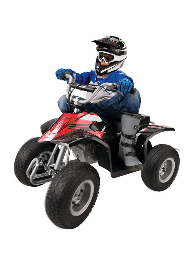 Razor Kids Dirt Quad –24V Electric 4-Wheeler Ride-On For 8+, Twist-Grip Variable-Speed Acceleration Control, Hand-Operated Disc Brake, 12" Knobby Air-Filled Tires Black 101.5 x 57.15 x 78.74cm  - Image 2