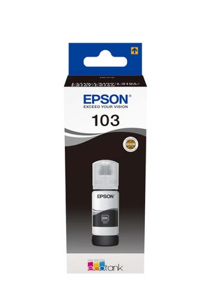 Pack of 4 Epson 103 Ink Bottle Set Black, Cyan, Yellow & Magenta - view 3