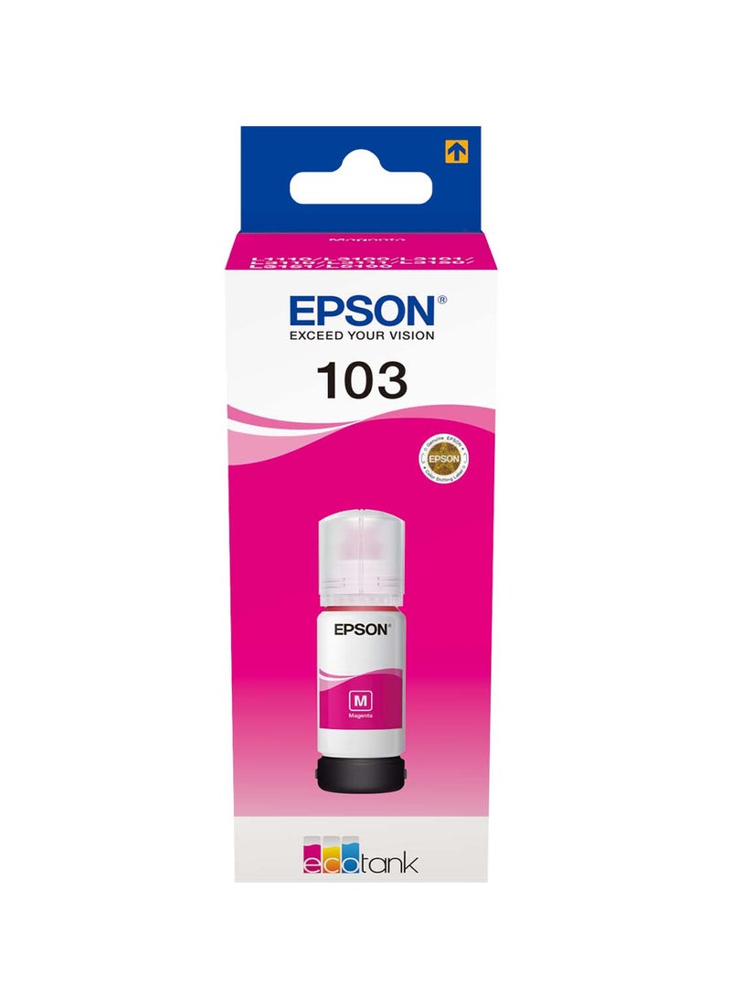 EPSON - Pack of 4 Epson 103 Ink Bottle Set Black, Cyan, Yellow & Magenta - Image 1