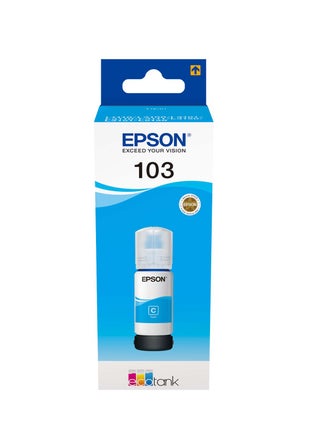 Pack of 4 Epson 103 Ink Bottle Set Black, Cyan, Yellow & Magenta - view 5
