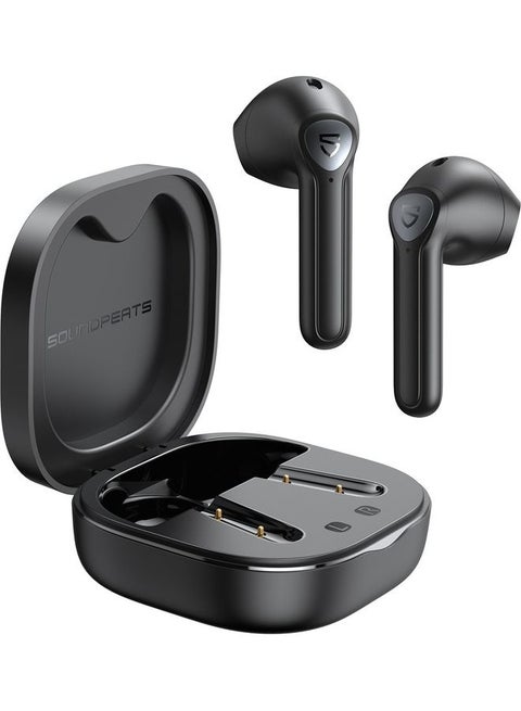 True Air2 Wireless Earbuds With Qualcomm Qcc3040 Bluetooth V5.2 Headphones 4 Mic And Cvc 8.0 Noise Cancellation For Clear Calls True Wireless Mirroring Total 25 Hours Aptx Codec Black