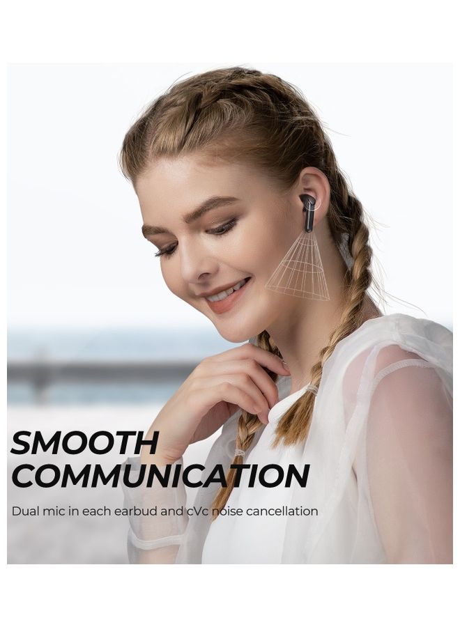 SoundPEATS - True Air2 Wireless Earbuds With Qualcomm Qcc3040 Bluetooth V5.2 Headphones 4 Mic And Cvc 8.0 Noise Cancellation For Clear Calls True Wireless Mirroring Total 25 Hours Aptx Codec Black - Image 1