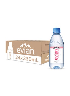 Evian Natural Mineral Water 330ml Pack of 24 