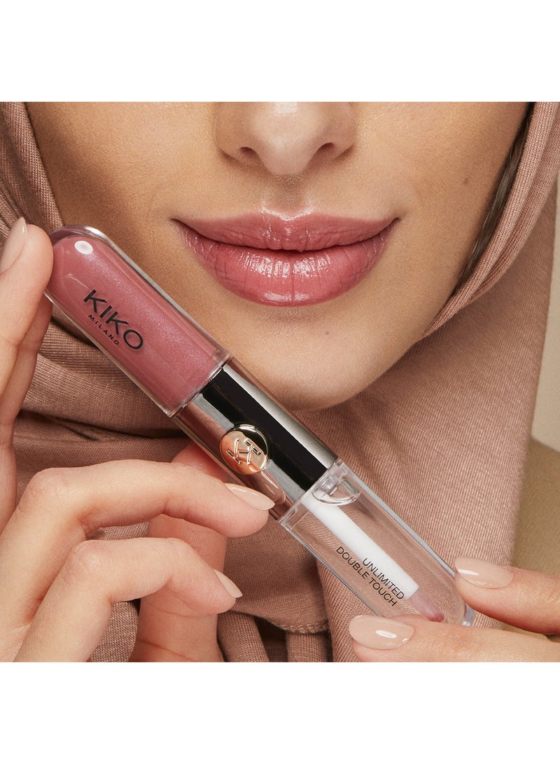 KIKO MILANO - Unlimited Double Touch Matte Lipstick Rosy Mauve 120 - Image 1